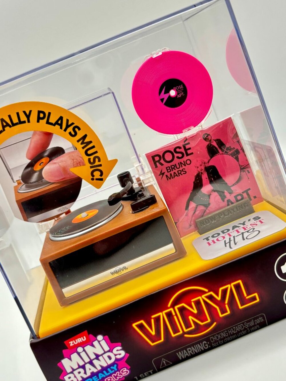 Mini Brands Really Works Vinyl Record Player Playset, ZURU Series 1, NEW IN HAND